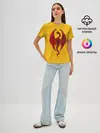 Женская базовая футболка / Красный Дракон