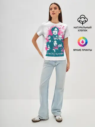 Женская базовая футболка / Игра в кальмара: лучшие игроки