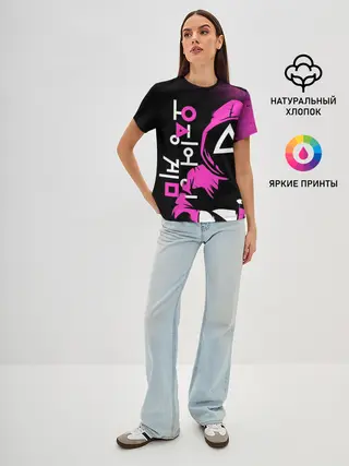 Женская базовая футболка / Игра в кальмара