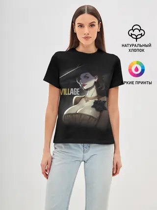 Женская базовая футболка / Resident Evil Village Вампирша