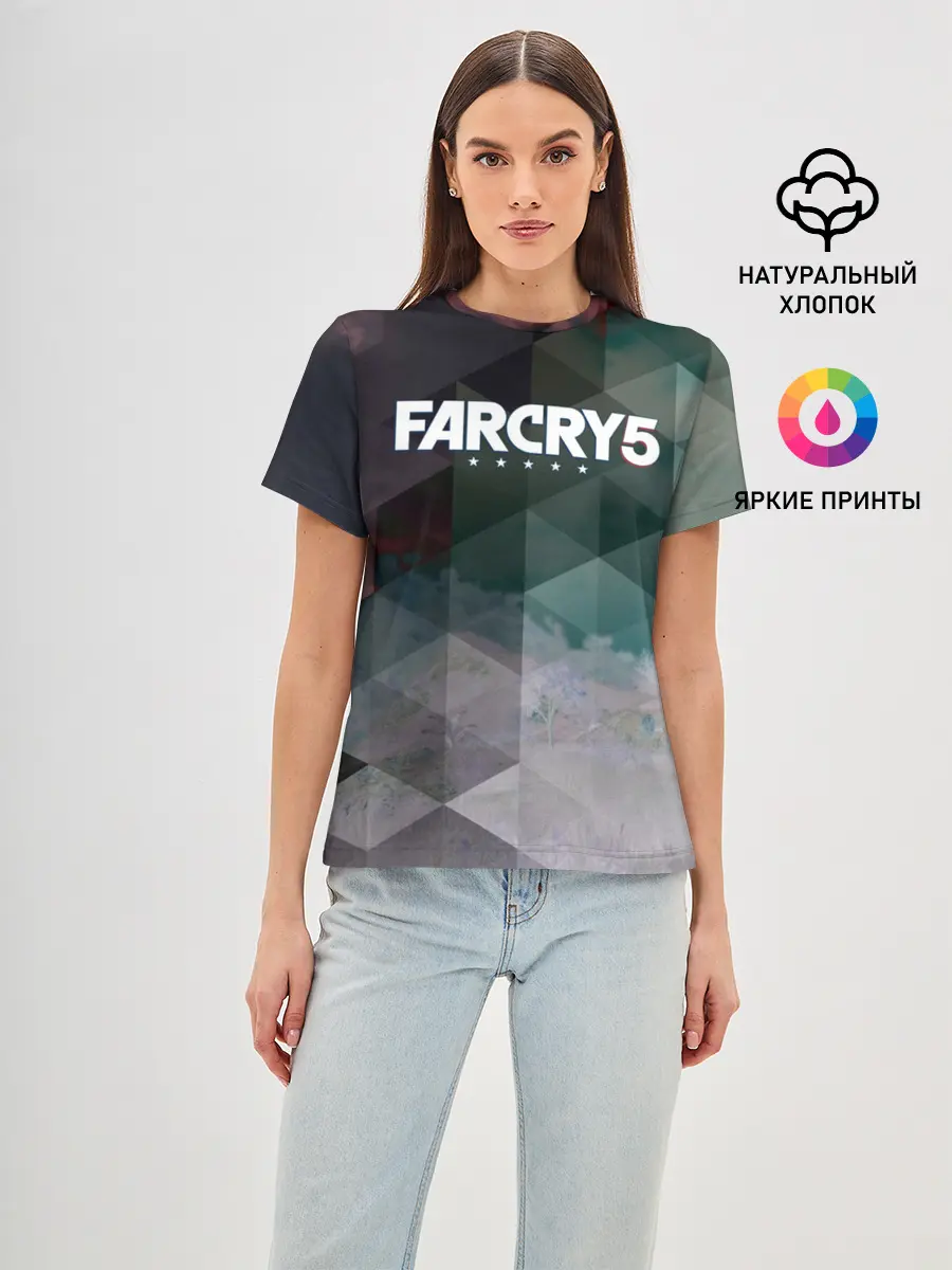 Женская базовая футболка / FarCry polygon