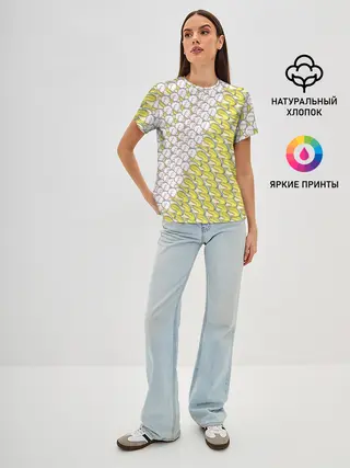 Женская базовая футболка / Банана-котики