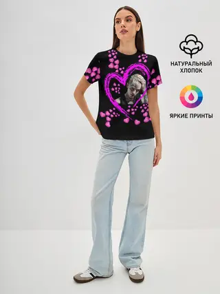 Женская базовая футболка / Lil Peep