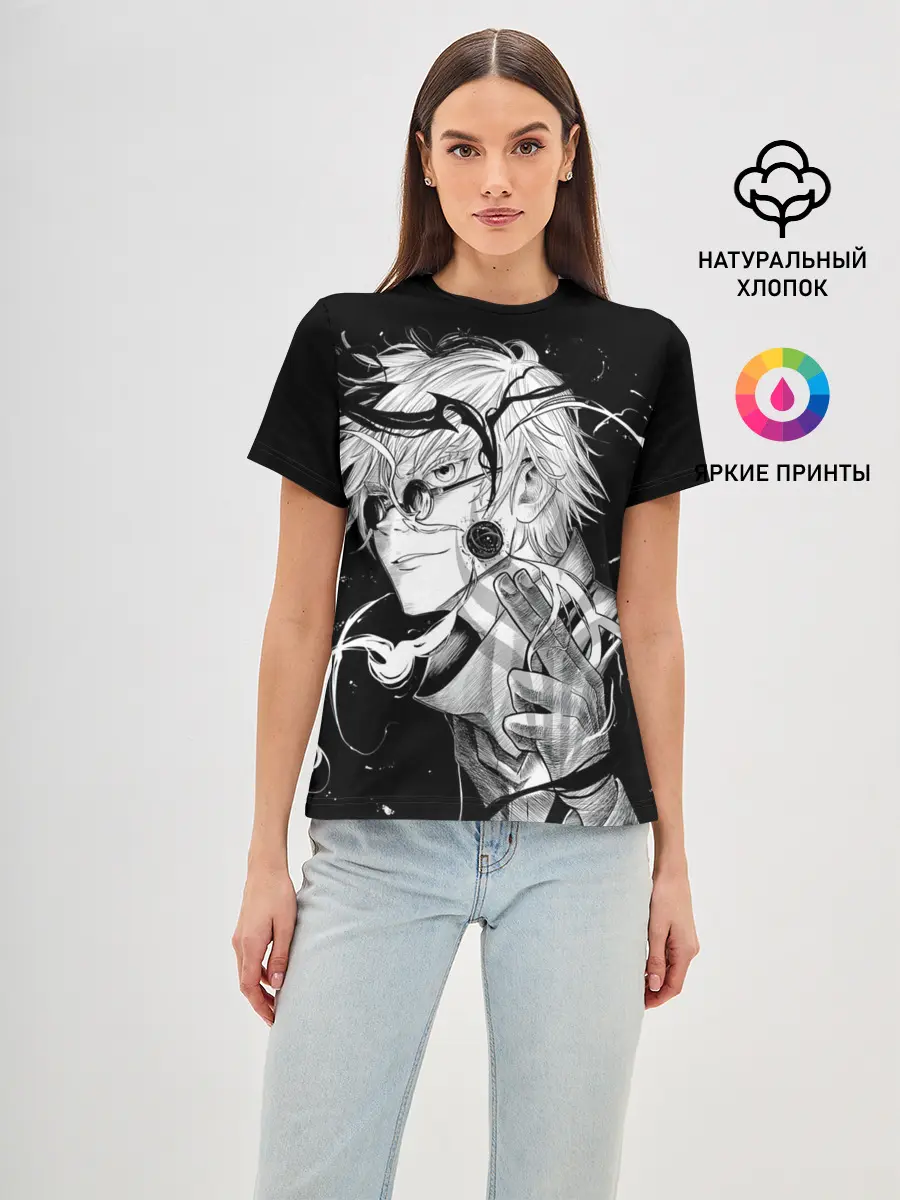 Женская базовая футболка / Магическая Битва Сатору Гото
