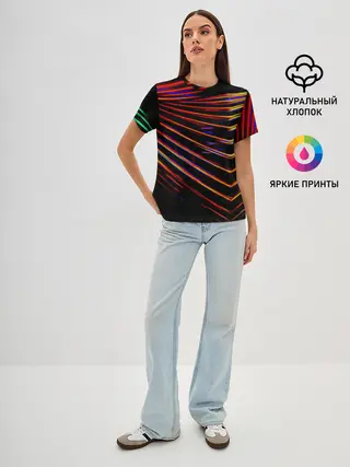 Женская базовая футболка / STRIPES COLOR
