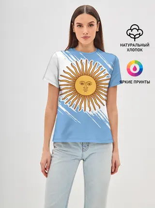 Женская базовая футболка / Аргентина