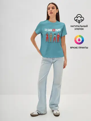 Женская базовая футболка / БУМАЖНЫЙ ДОМ