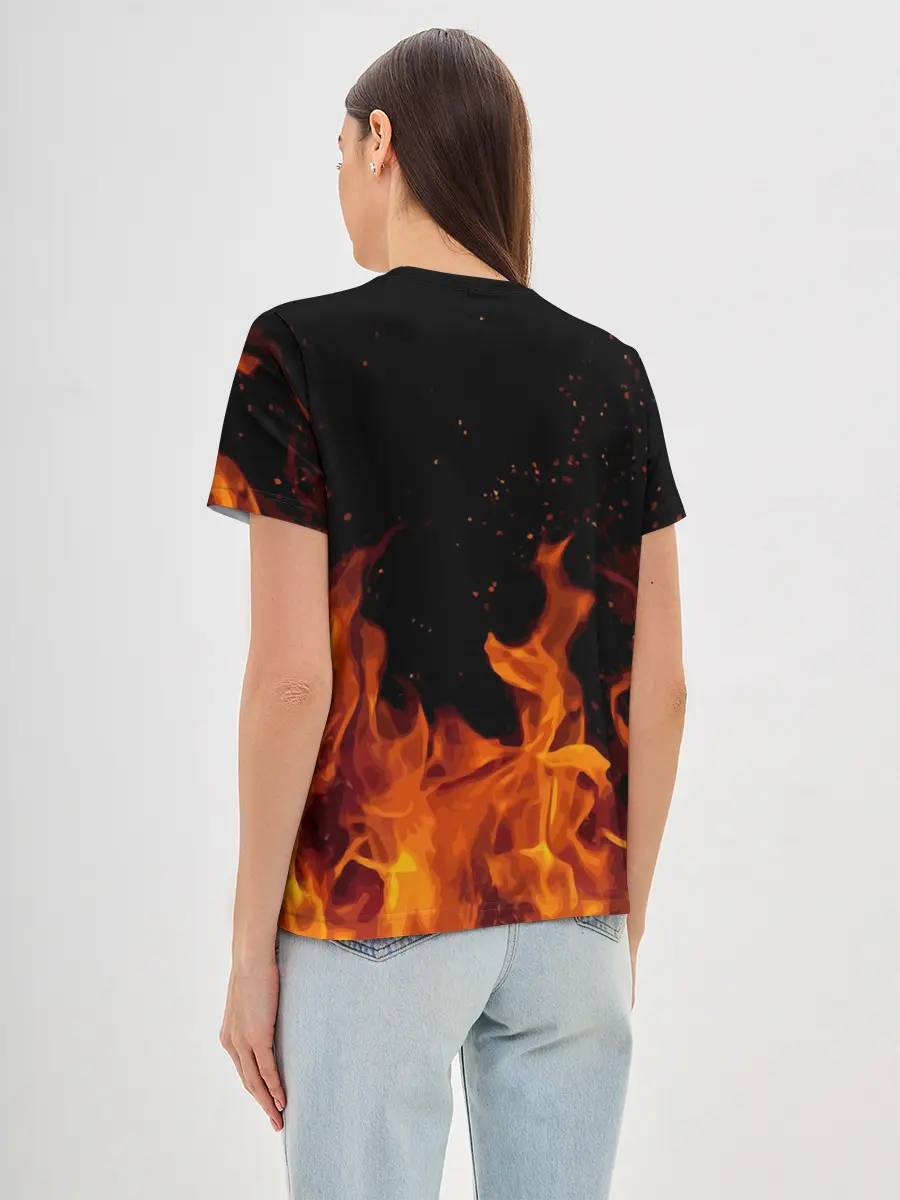 Женская базовая футболка / СЕКТОР ГАЗА FIRE
