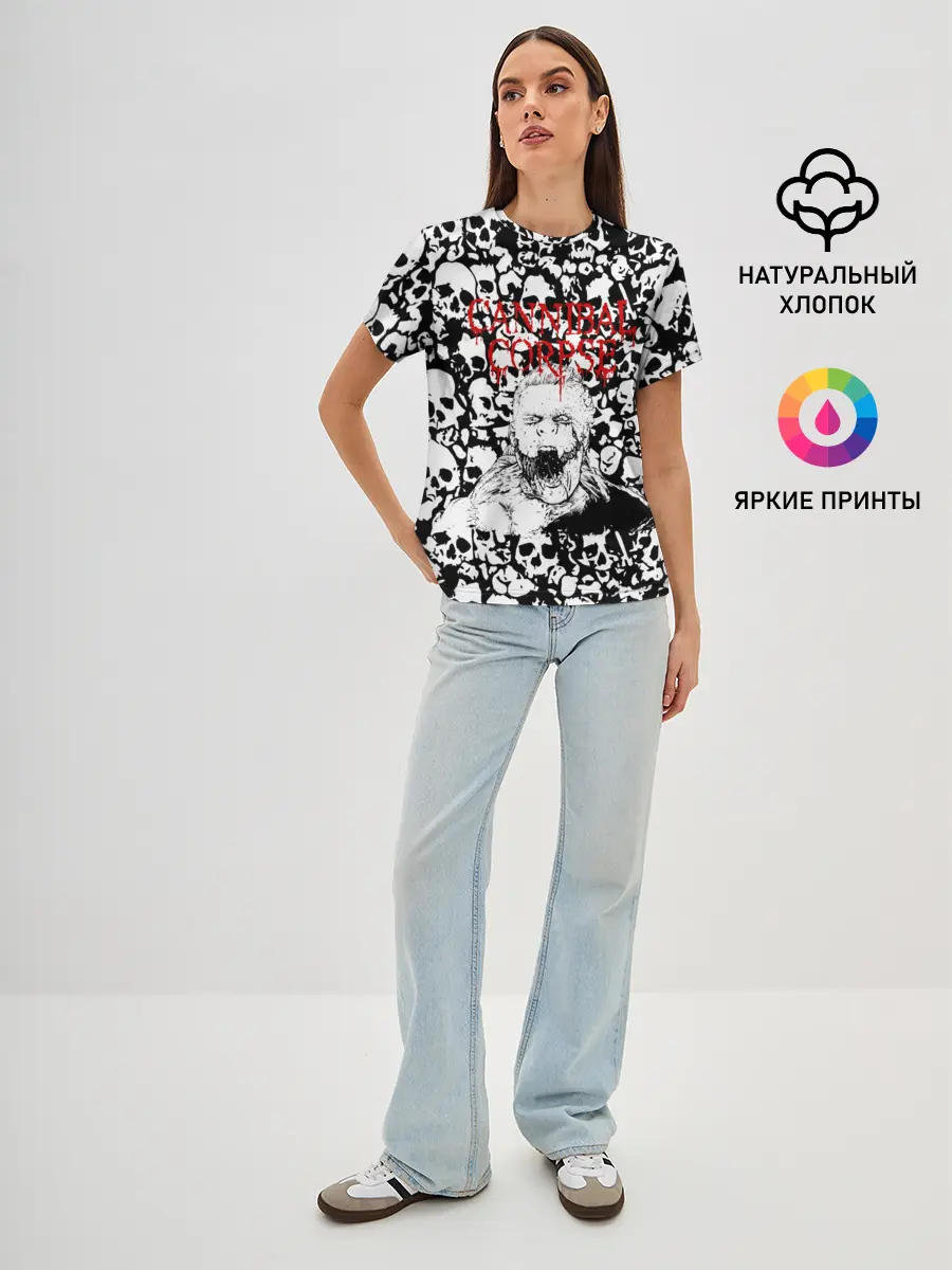 Женская базовая футболка / Cannibal Corpse | Труп Каннибала