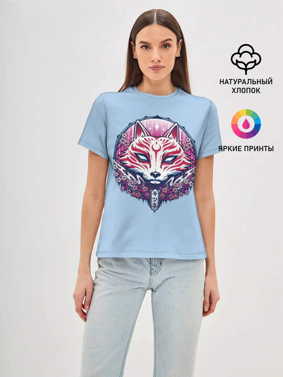 Женская базовая футболка / Киса | Сакура