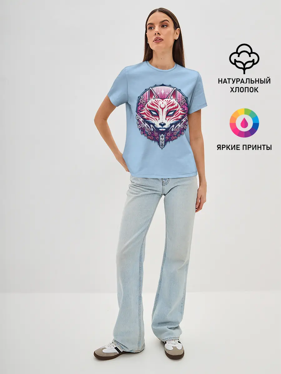 Женская базовая футболка / Киса | Сакура