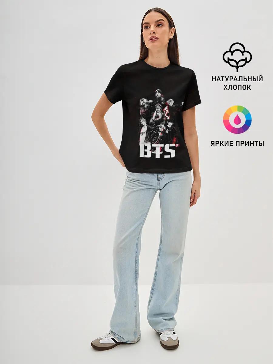 Женская базовая футболка / BTS