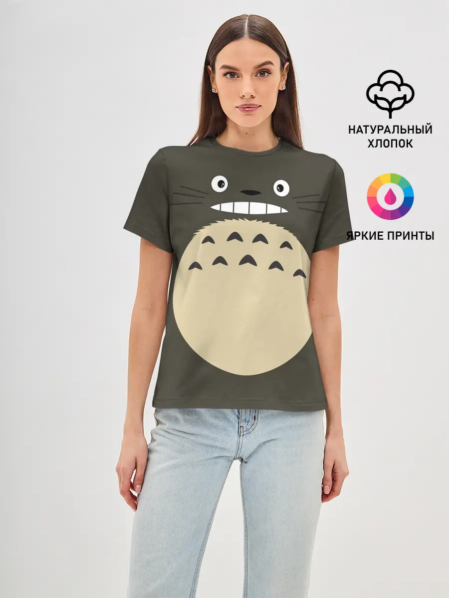 Женская базовая футболка / Totoro