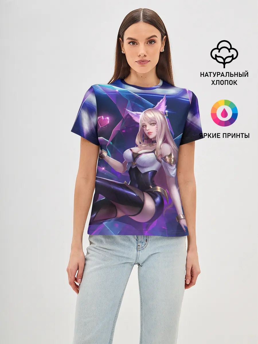 Женская базовая футболка / KDA League of legends