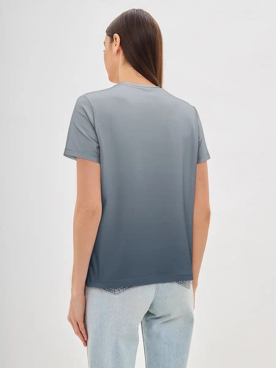 Женская базовая футболка / GRADIENT 50 SHADES OF GREY