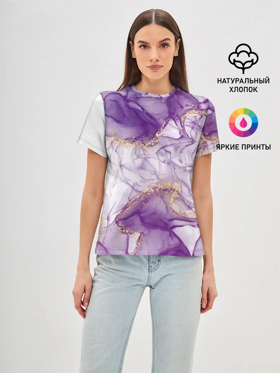 Женская базовая футболка / Краски