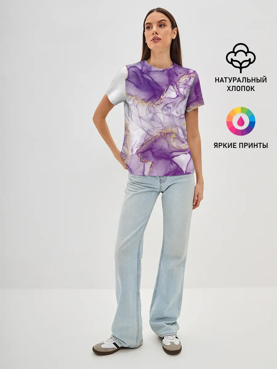 Женская базовая футболка / Краски