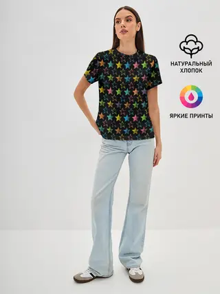 Женская базовая футболка / Парад звезд