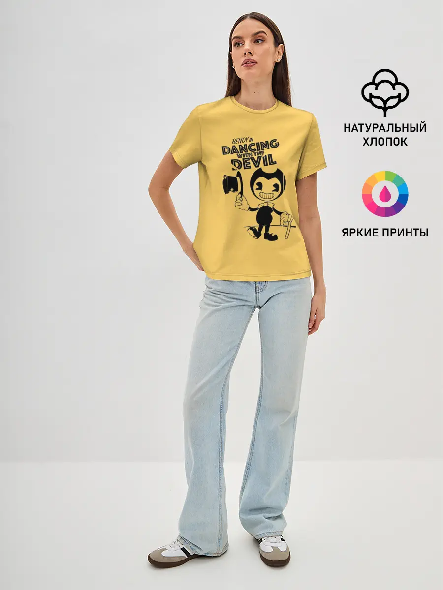 Женская базовая футболка / Bendy And The Ink Machine