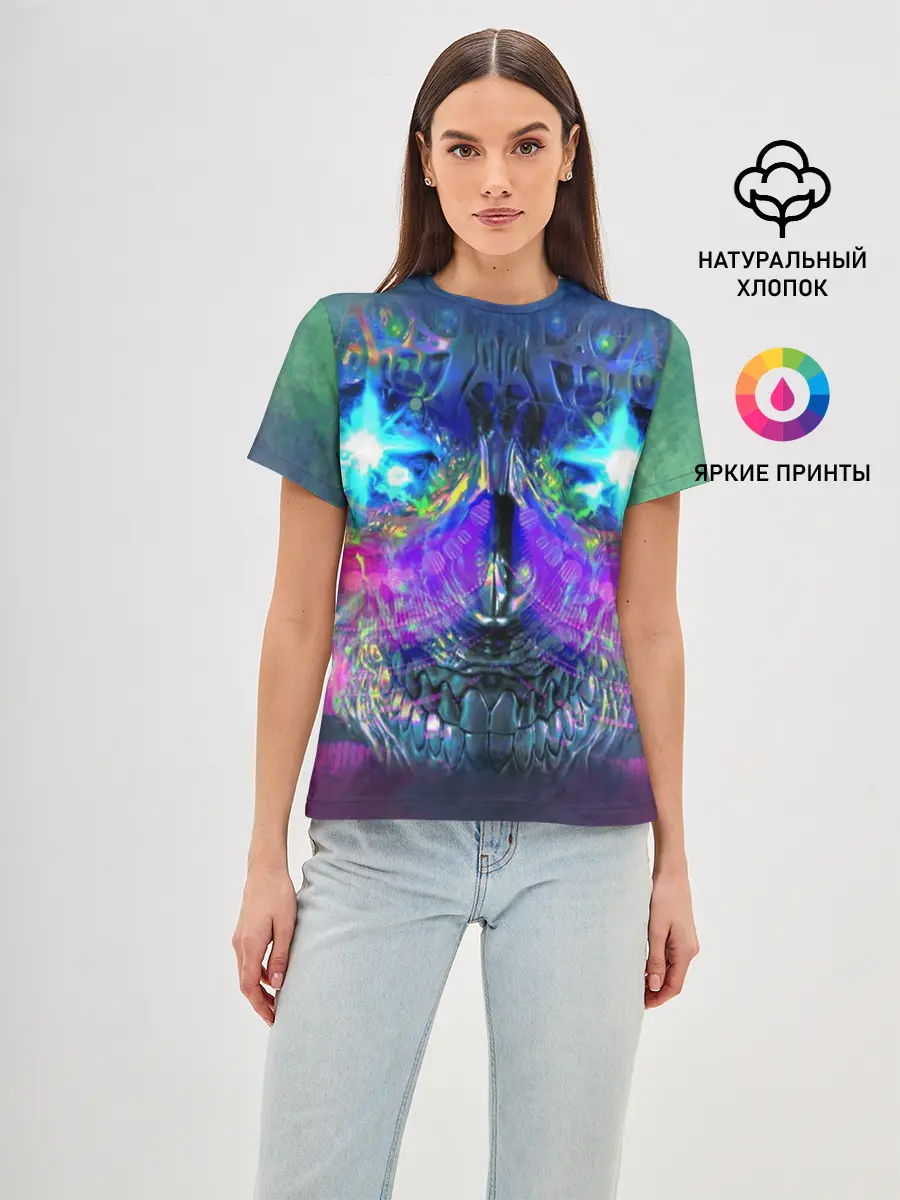 Женская базовая футболка / Черепок