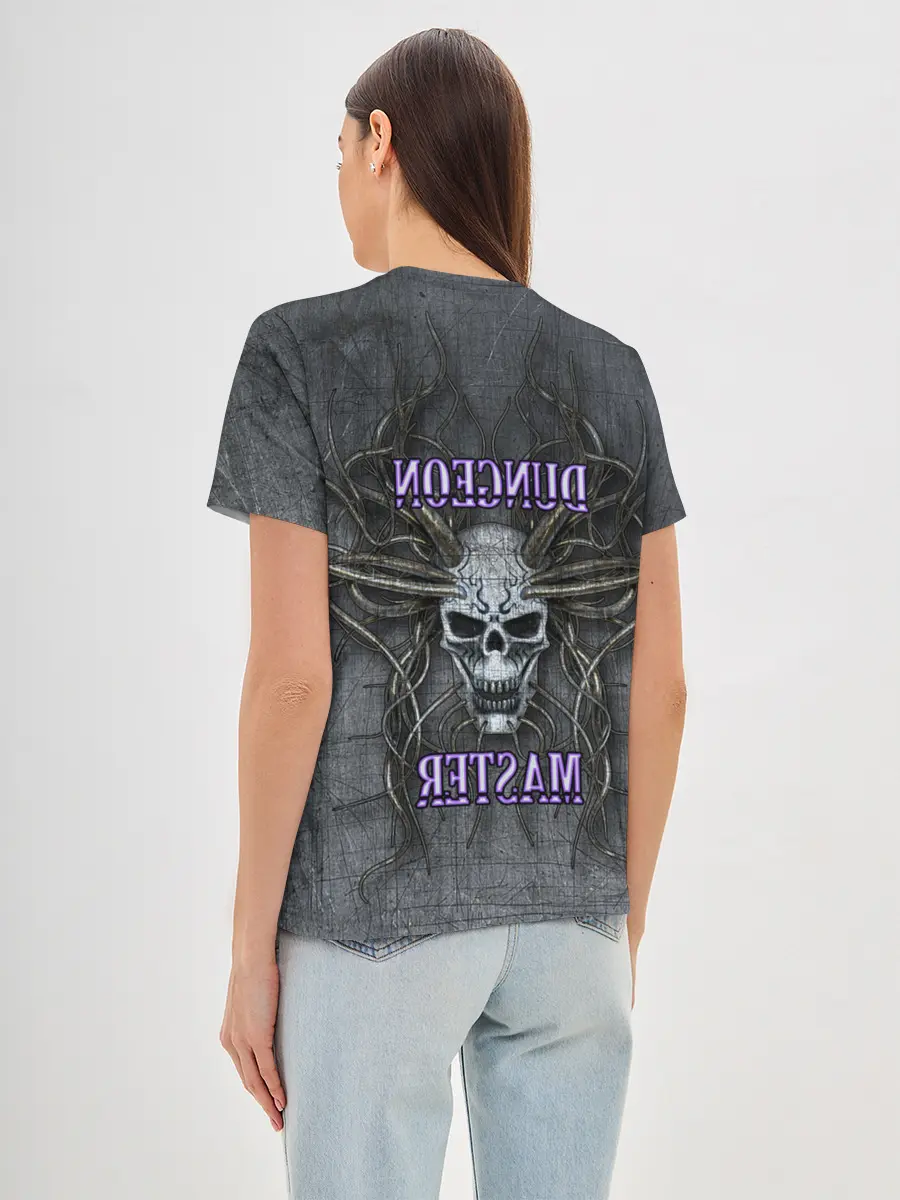 Женская базовая футболка / DM | Dungeon Master | SKULL