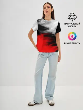 Женская базовая футболка / ПЕРЬЯ