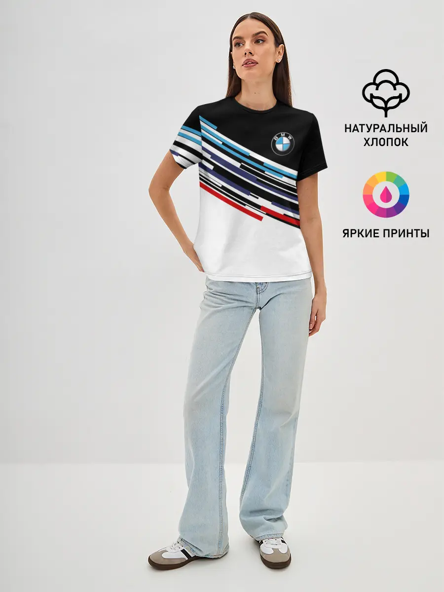Женская базовая футболка / BMW BRAND COLOR | БМВ