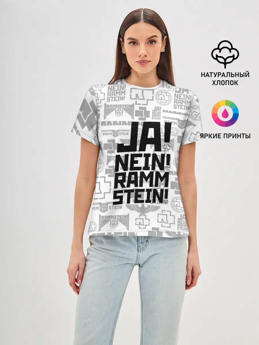 Женская базовая футболка / RAMMSTEIN