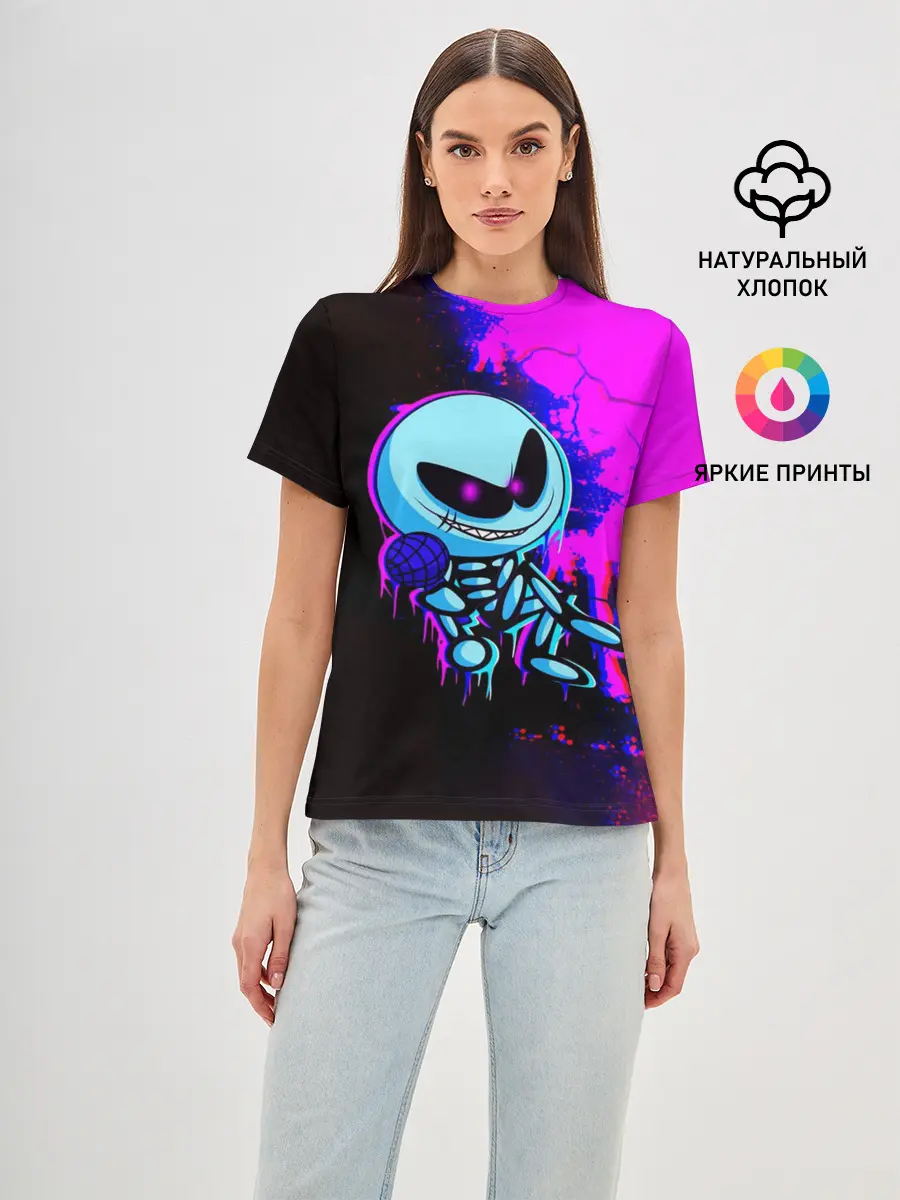 Женская базовая футболка / Friday Night Funkin SKID