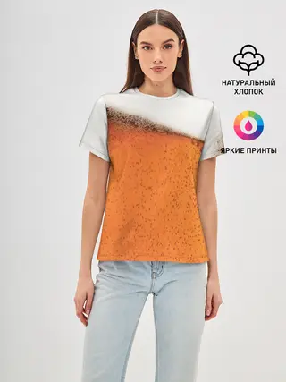 Женская базовая футболка / ПИВО!