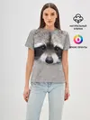 Женская базовая футболка / Енот