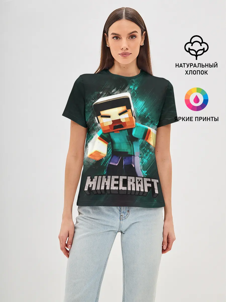 Женская базовая футболка / MINECRAFT