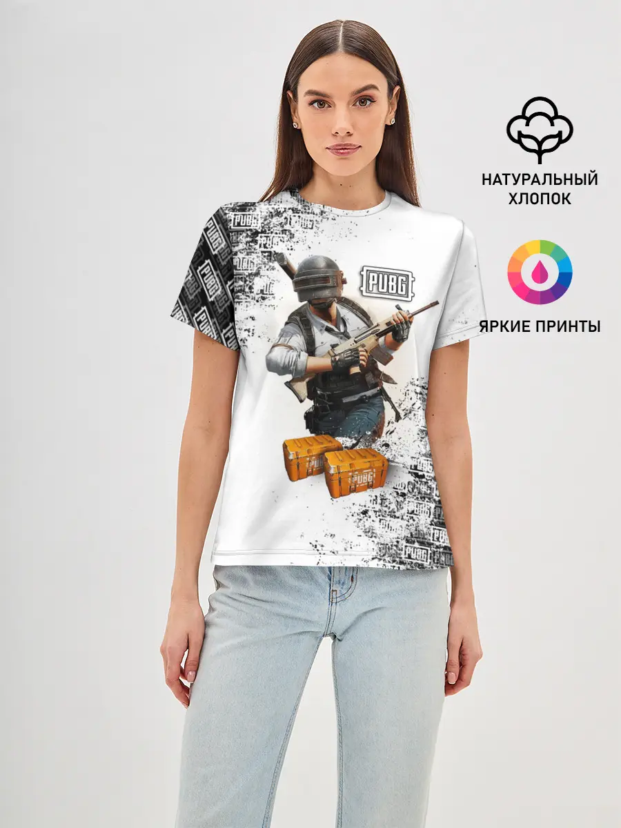 Женская базовая футболка / PUBG