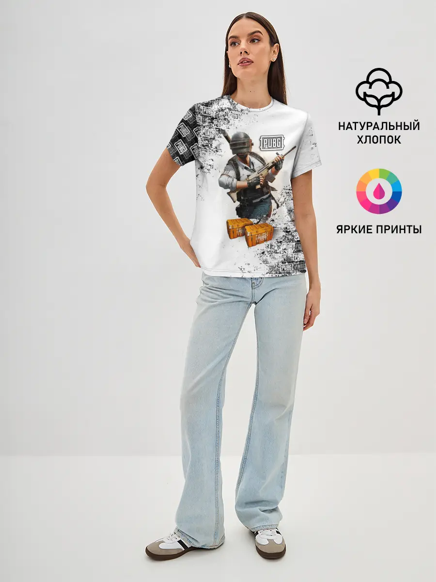 Женская базовая футболка / PUBG