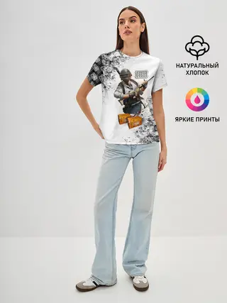 Женская базовая футболка / PUBG