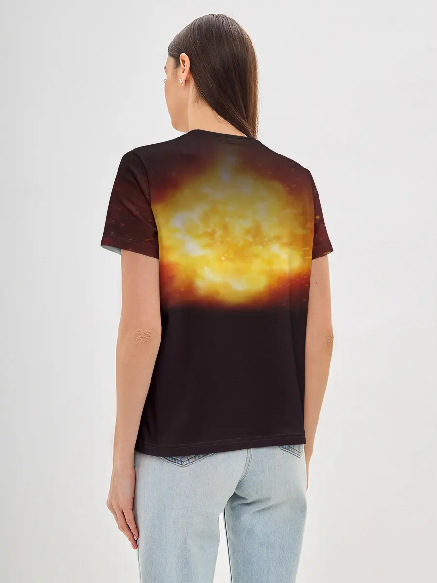 Женская базовая футболка / Демон-Всадник