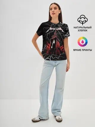 Женская базовая футболка / Metallica