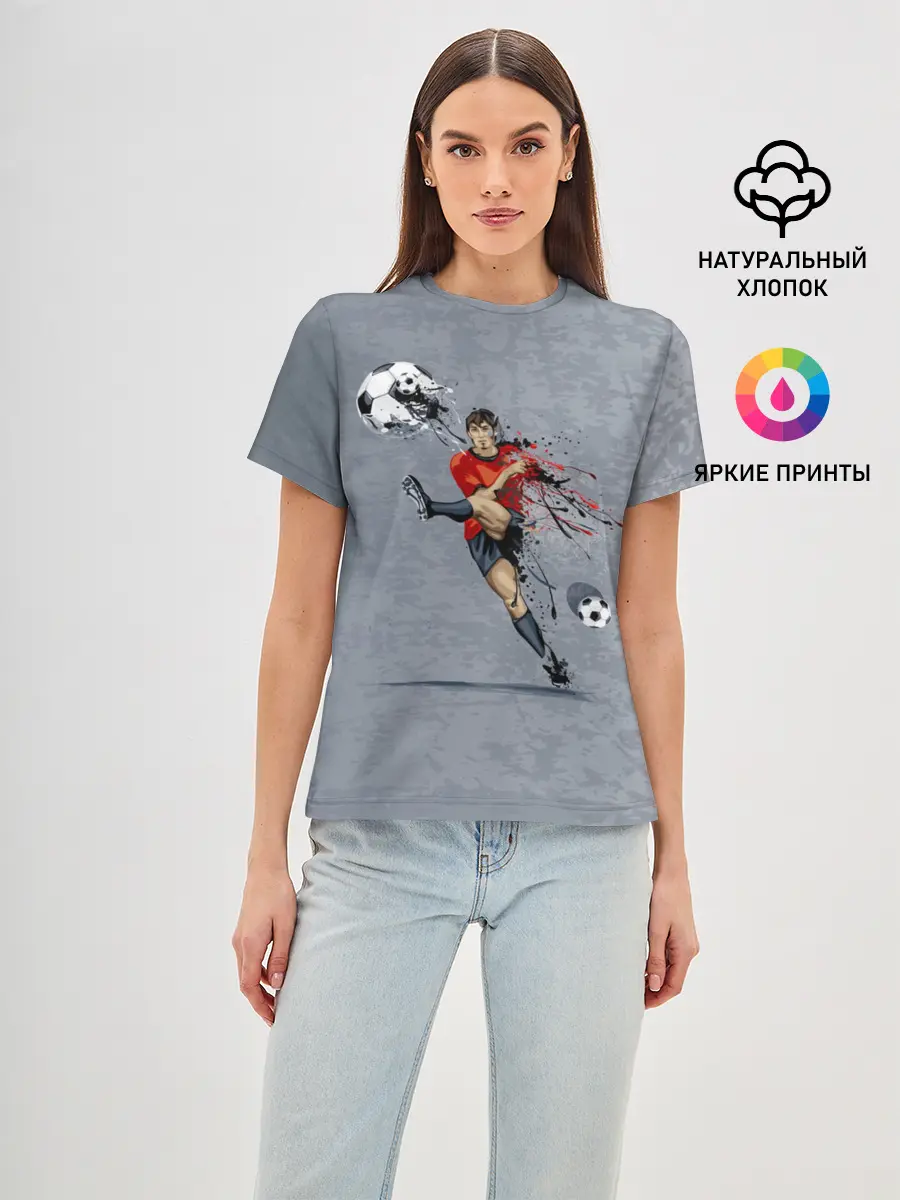 Женская базовая футболка / Футбол
