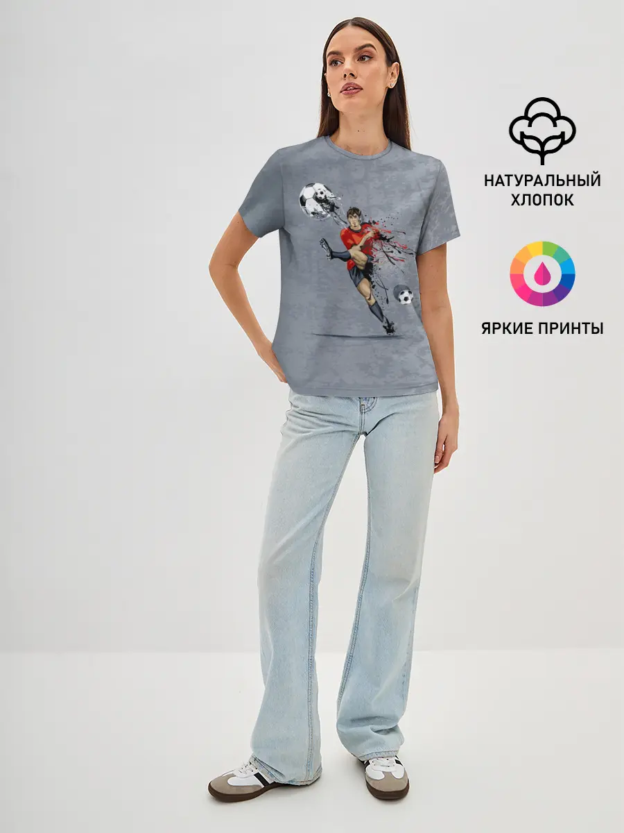 Женская базовая футболка / Футбол