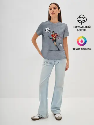 Женская базовая футболка / Футбол