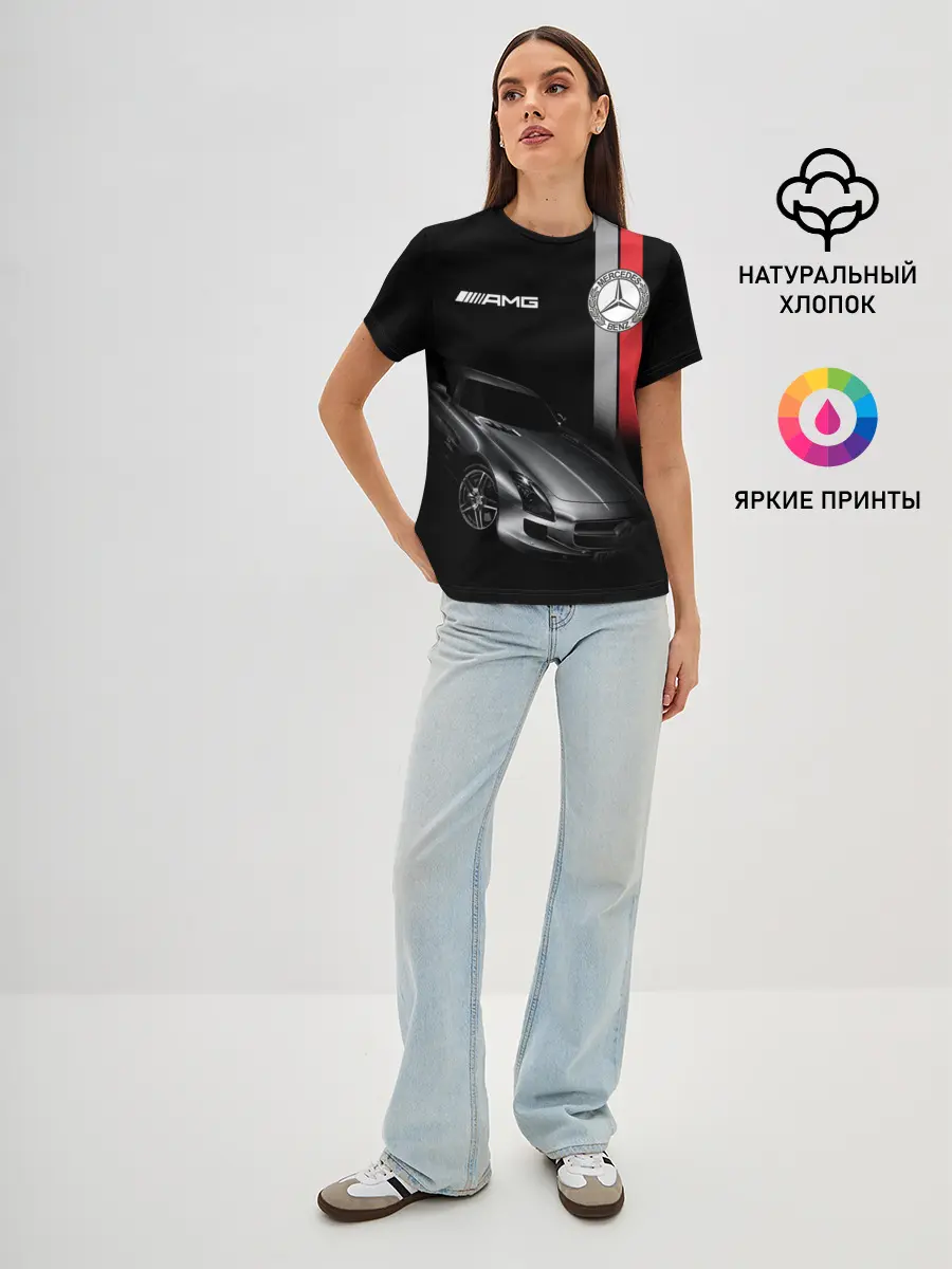 Женская базовая футболка / MERCEDES BENZ AMG