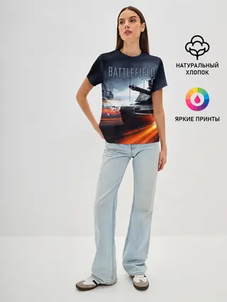 Женская базовая футболка / BATTLEFIELD