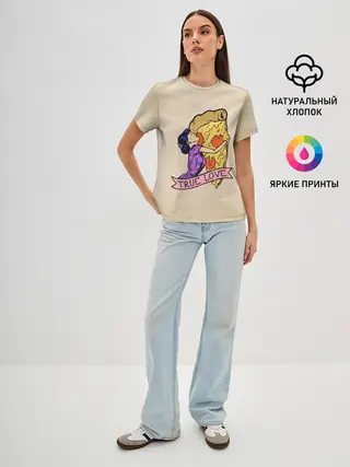 Женская базовая футболка / Настоящая любовь