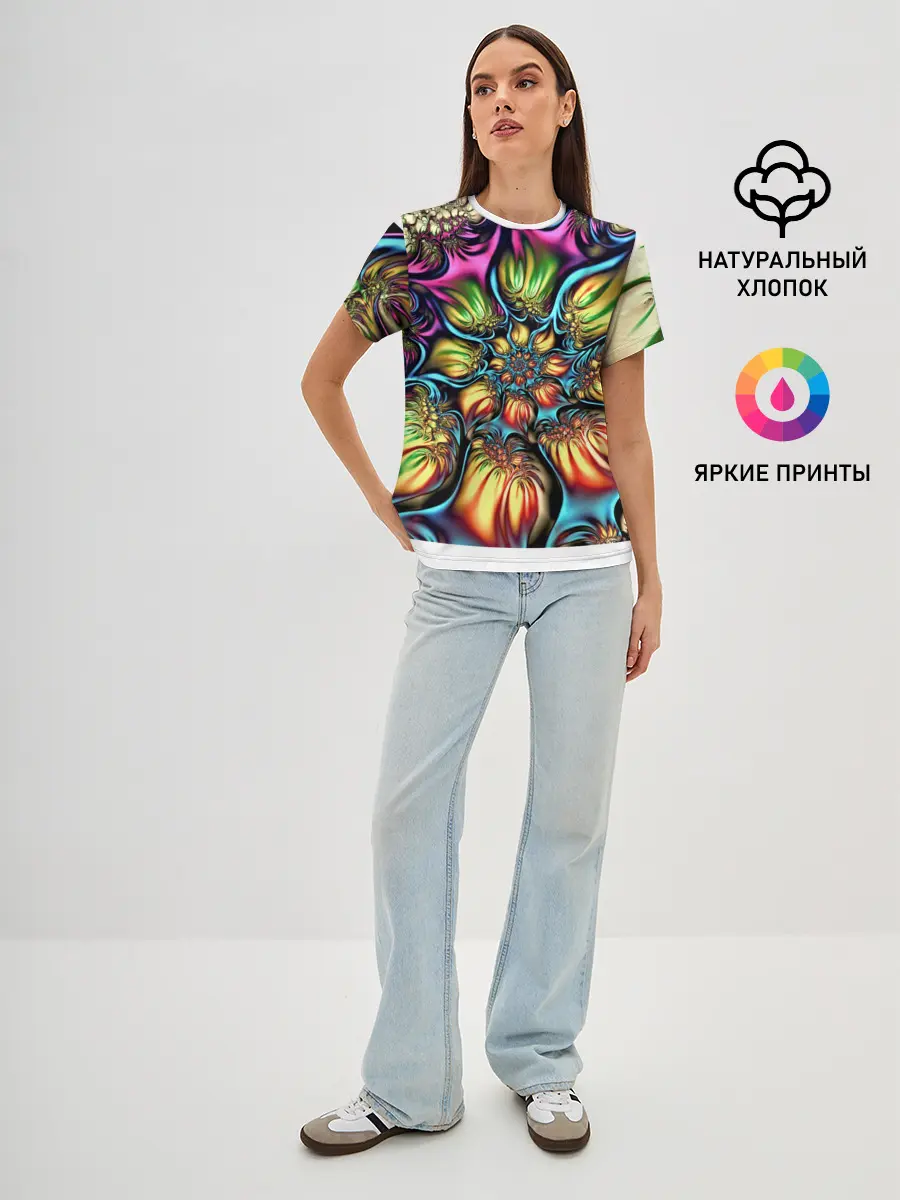 Женская базовая футболка / Абстракция