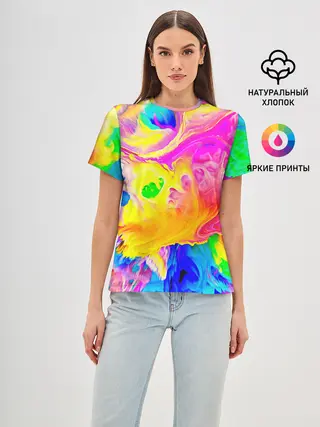 Женская базовая футболка / КРАСКИ