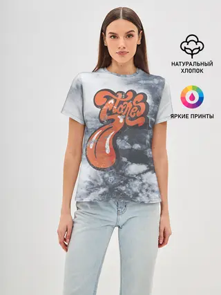 Женская базовая футболка / rolling stones