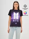 Женская базовая футболка / BTS SPACЕ 3D / БТС КОСМОС
