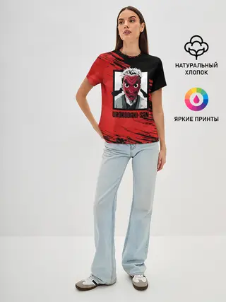 Женская базовая футболка / UROKODAKI-SAN Kimetsu no Yaiba