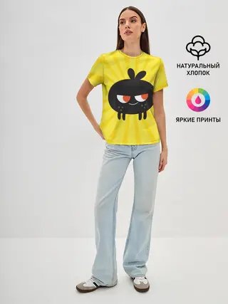 Женская базовая футболка / Toca Boca Yellow