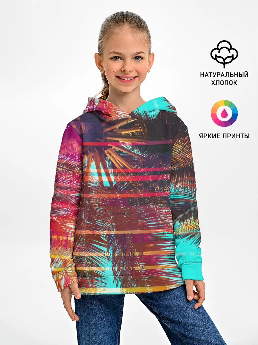 Детское худи / Palm glitch art